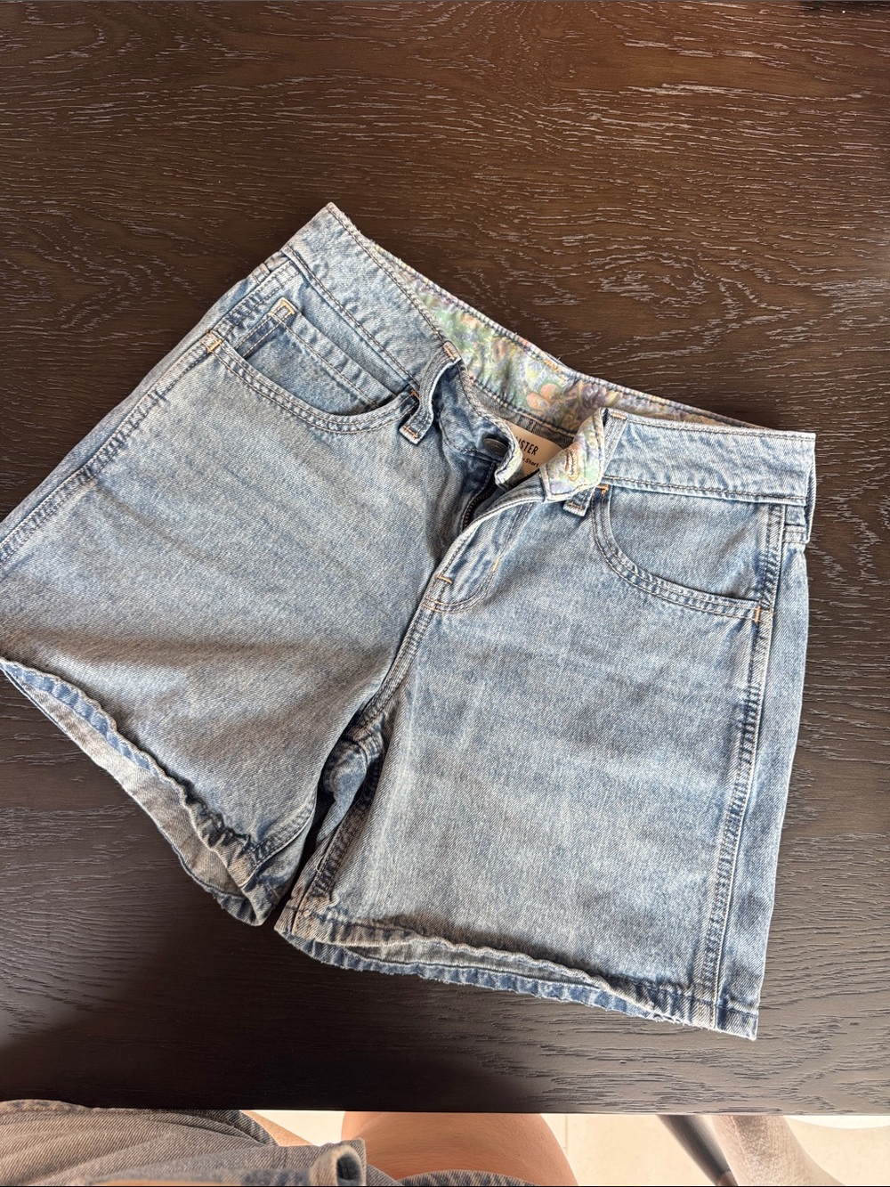 Hollister Light Blue Denim Jean Shorts